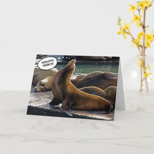 Sceau avec carte d'attitude (Fleur jaune)