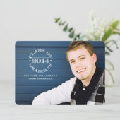 Sceau de 2014 Photo Graduation Party Invitation (Debout devant)