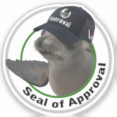 Sceau de certification approuvé | Autocollant viny (Recto)
