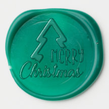 Autocollant de cire de cachet de vacances de Noël