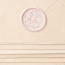 Mariage élégant Hibiscus Fleur Pearl Blush