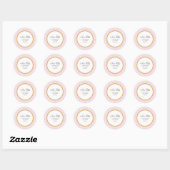 Sceau de Étiquette de adresse/marchandise rose per (Feuille)