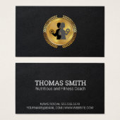 Sceau de feuille métallique or | Cuir | Logo Fitne (Devant & derrière)