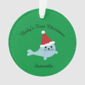 Sceau de Noël de premier Noël de bébé (devant)