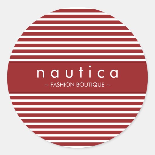 SCEAU DE STICKER :: rayé nautique 1 (Devant)