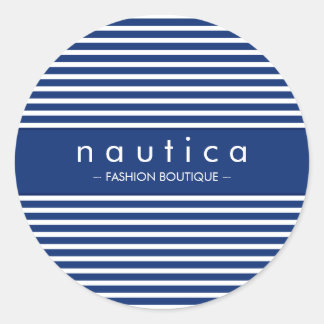 SCEAU DE STICKER :: rayé nautique 4