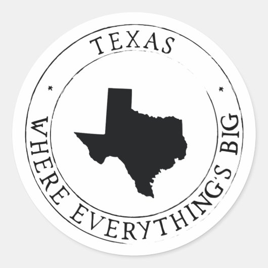 Sceau d'enveloppe du Texas Sticker (Devant)