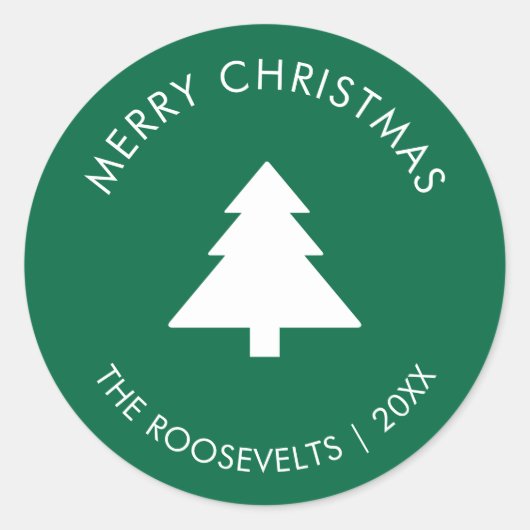 Sceau d'enveloppe Étiquette moderne de l'arbre de  (Devant)