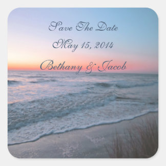 Sceau d'enveloppe / Stickers vue avant plage