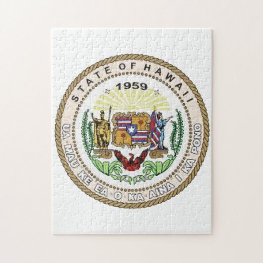 Sceau d'État d'Hawaï. Jigsaw Puzzle (Vertical)