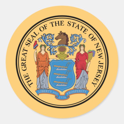 Sceau du New Jerseyan, Sceau du Sticker du New Jer (Devant)