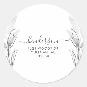 Sceau Étiquette de adresse botanique