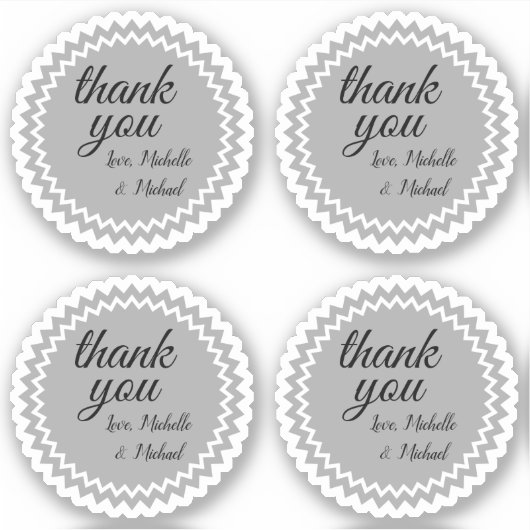 Sceau Inspiré Appréciation "merci" Sticker (Devant)