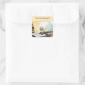 Sceau modifiable et livres Sticker plaque d'immatr (Sac)