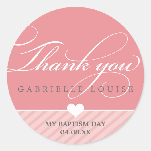 SCEAU STICKER - MERCI :: charmant type 1 (Devant)