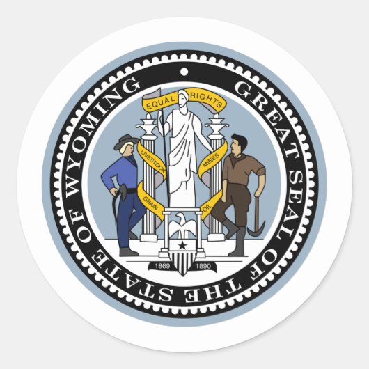 Sceau Wyomingite, Sceau de Sticker Wyoming (Devant)