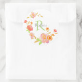 Sceaux et autocollants d'enveloppes monogrammes (Sac)