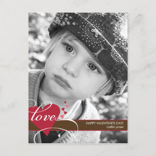 Scellé avec amour Carte postale Saint Valentin