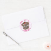 Scellé avec des Stickers Chocolat Doux Cupcake (Enveloppe)