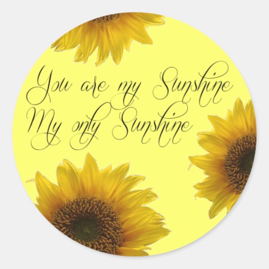 Scellé avec Stickers Sunshine (Devant)