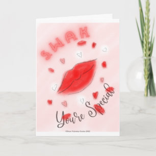 Scellé avec une carte Kiss Valentine's Day Card