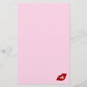 Scellé avec une papeterie de Valentine de baiser