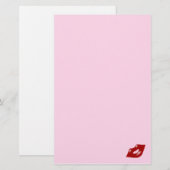 Scellé avec une papeterie de Valentine de baiser (Devant / Derrière)