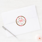 Scellé (Berry Choco) / Sticker Monogramme (Enveloppe)