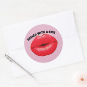 SCELLÉ D'UN KISS, STICKERS DE LÈVRES ROUGES (Enveloppe)