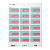 SCELLULES étiquettes :: candystripes 1L (Feuille entière)