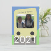 Scénario de bus pour le premier jour d'école Carte (Debout devant)