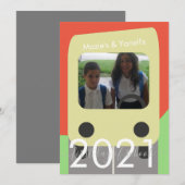 Scénario de bus pour le premier jour d'école Carte (Devant / Derrière)