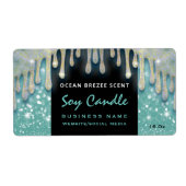 Scénario de cireur moderne étiquette de cierge soy (Devant)