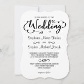 Scénario de mariage - Invitation de mariage (Devant)