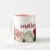 Scénario moderne et chic de Mug de café floral (Devant gauche)