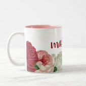 Scénario moderne et chic de Mug de café floral (Gauche)