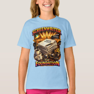 Scenarioschrijver - Het Fundament Meisjes Donkere  T-shirt