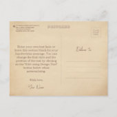 Scenarist / Scriptschrijver  Kunstgeschenk Briefkaart (Achterkant)