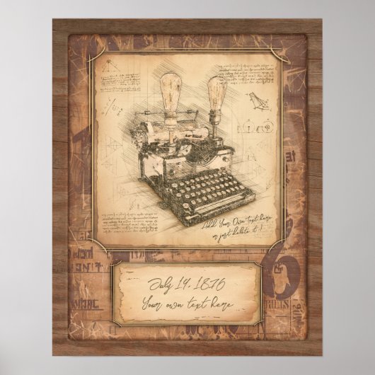 Scenarist / Scriptschrijver  Kunstgeschenk Poster (Voorkant)