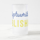 Scénaristes éditant la tasse de bière de bleu/or (Centre)