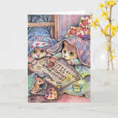 Scenary Cats Kaart (Gele Bloem)