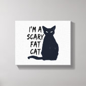 Scenary Halloween Black Cat Design grafisch Canvas Afdruk (Voorkant)