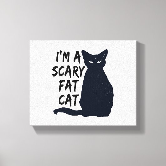 Scenary Halloween Black Cat Design grafisch Canvas Afdruk (Voorkant)