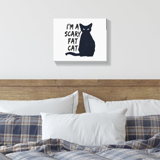 Scenary Halloween Black Cat Design grafisch Canvas Afdruk (Insitu (Slaapkamer))