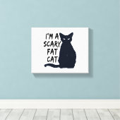 Scenary Halloween Black Cat Design grafisch Canvas Afdruk (Insitu (Houten vloer))