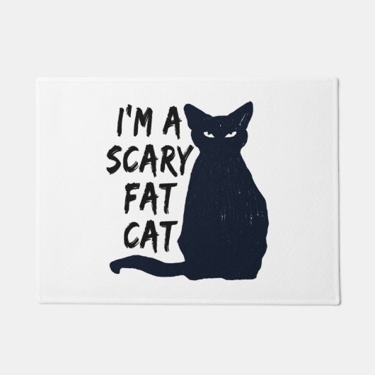 Scenary Halloween Black Cat Design grafisch Deurmat (Voorkant)