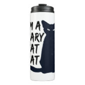 Scenary Halloween Black Cat Design grafisch Thermosbeker (Voorkant)