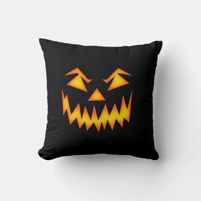 Scenary Jack O Lantern Face Pillow Kussen (Voorkant)