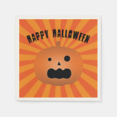Scenary Jack O Lantern Pumpkin Halloween Party Servet (Voorkant)