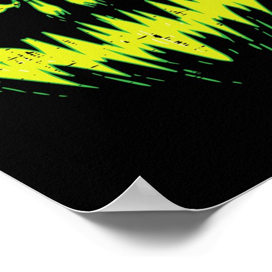 Scenary Pumpkin Jack O Lantern Face Halloween Mann Poster (Hoek)